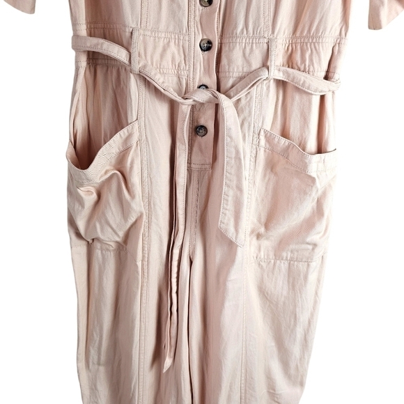Madewell Topstitch Coverall Jumpsuit Bashfull Blush in 6 - Picture 4 of 10